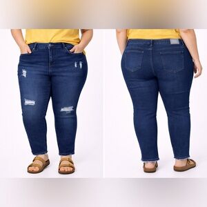 Sweet Look Women’s Plus Skinny Jeans Size 20 Distressed Stretch